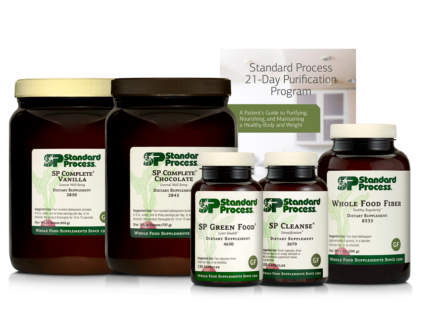 Purification Product Kit, 1 Kit with SP Complete® Chocolate, SP Complete® Vanilla & Whole Food Fiber