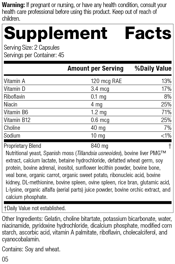 Senaplex®, 90 Capsules, Rev 04 Supplement Facts