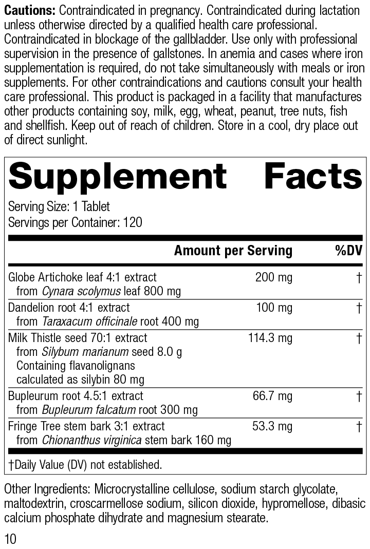 Livton® Complex, Rev 10 Supplement Facts