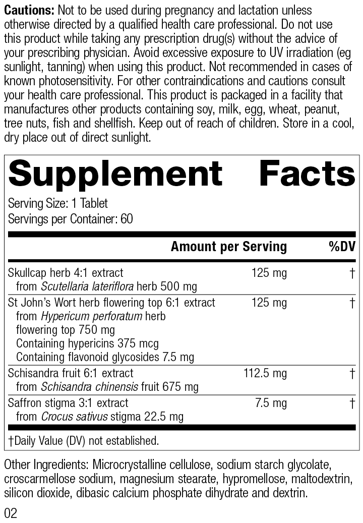 Nevaton Forte, 60 Tablets, Rev 01 Supplement Facts 